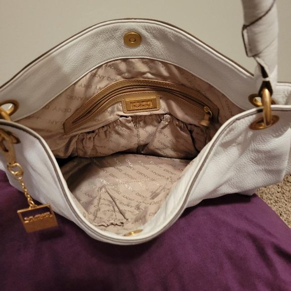 DNKY White Leather Handbag - Picture 3 of 5